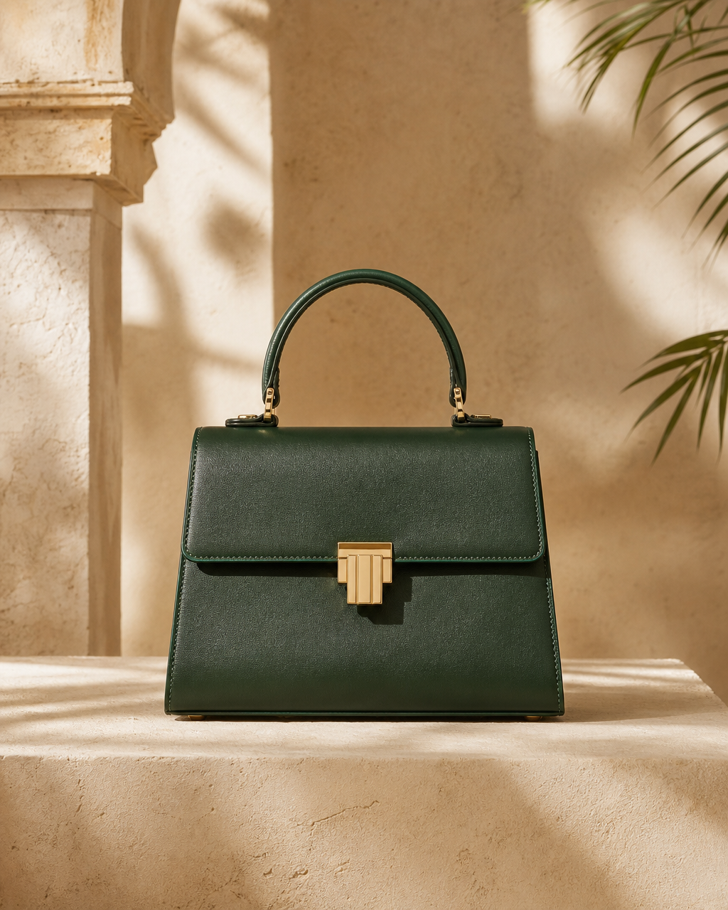 Black and gold afrosoleil handbag